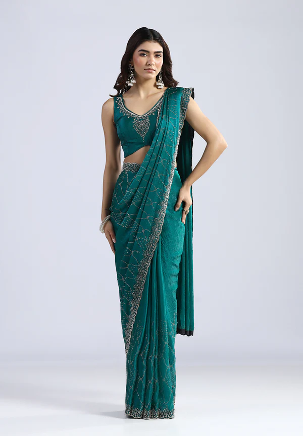 Velvet Touch Designer Saree